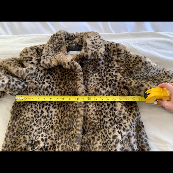 Faux Fur Leopard Print Coat - Picture 8 of 8